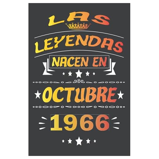 Las Leyendas Nacen En Octubre 1966: cuaderno de cumpleaños 55 años | Regalo de cumpleaños de 55 años para mujer, hombre, madre, padre, Niñas y Niños, 15.24x22.86 cm