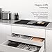 Klarstein Verosteel Induktionskochfeld mit Dunstabzug - 80cm, 4 Zonen, 7400W, Touch-Slider, Timer, Kindersicherung, Restwärmeanzeige, integrierte Dunstabzugshaube, Glas-Edelstahl