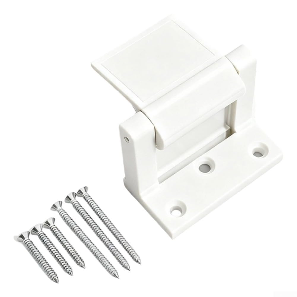 Serrure d'obstruction de porte en zinc blanc avec options d'installation