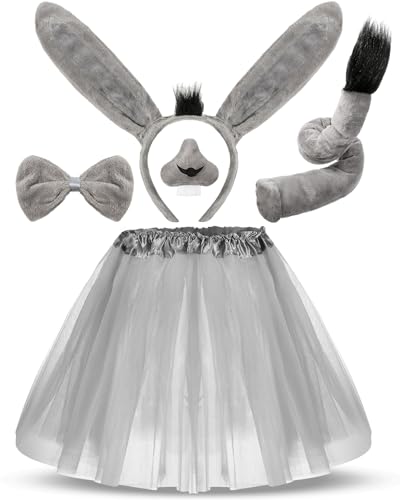 Set Disfraz Burro 5 Piezas con Accesorios para Niña miniatura 1