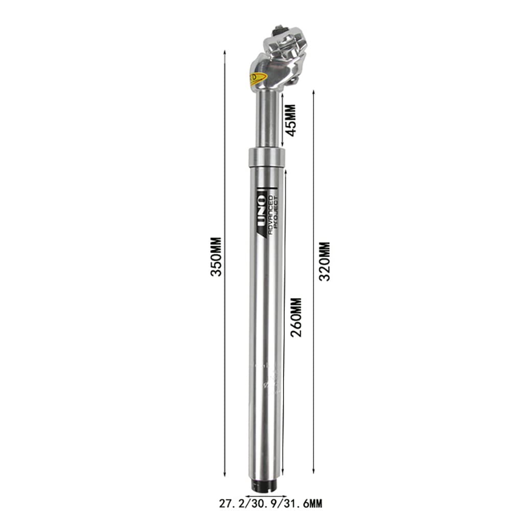 Fahrrad Sattelstütze, Federsattelstütze, 27.2MM,28.6MM,30.0MM,30.4MM,30.8MM,30.9MM,31.6MM,31.8MM,33.9MM Gefederte Aluminium Sattelstütze Für MTB, Downhill, Trekking Citybike,27.2MM