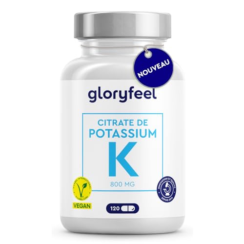 Citrate de Potassium 2210mg, 800mg Pur, Vegan