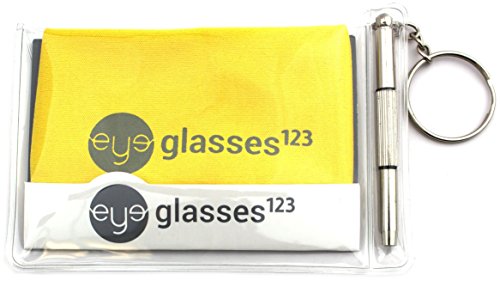 Peeper Keepers Eyeglass Retainer | Supercord | Eyeglass Holder | Assortment(2), 6Pk Mix | W/Microfiber Cloth, Screwdriver #TOP3
