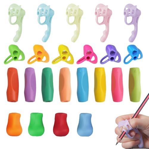 Rbleote 23 Pièces Articles Guide Doigts Ecriture Enfant Guide Doigt Aide Ecriture Enfant Aidez Les Enfants À Apprendre À Écrire Et À Améliorer Leur Tenue Du Stylo