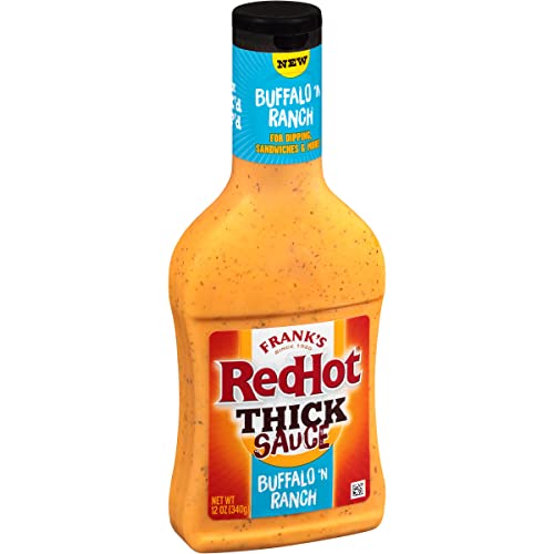 Frank's RedHot Buffalo 'N Ranch Thick Hot Sauce, 12oz, 6 bottles