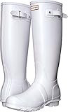 HUNTER Women's Wellington Boots Rain Boots, White White Wht, 7.5 AU