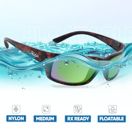 Image of Hobie Snook Men's Polarized Wrap Sport Sunglasses - Large Fit, Full-Coverage, Floatable Frames, Multiple Lens Options