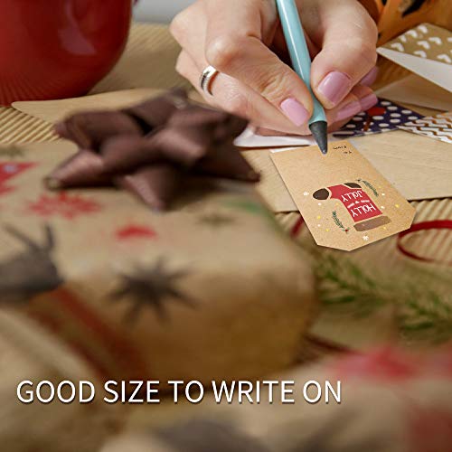Self Adhesive Gift Tag Stickers -Christmas Gift Tags- Decorative Stickers For Holiday Presents & Packages - Easy To Write& Peel - Convenient Dispenser Box, 80 Pcs & 2 X 3 Inch (Christmas Gift Tag) #TOP5