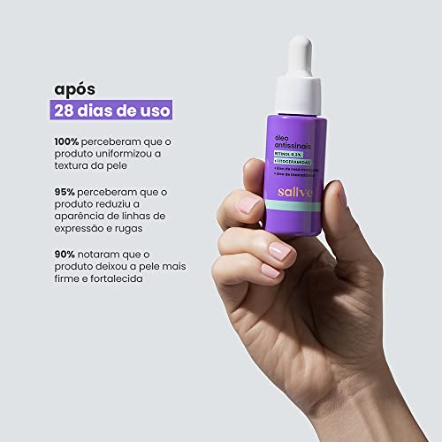 Óleo Antissinais 30g - Retinol 0,3%, Fitoceramidas, Opaco