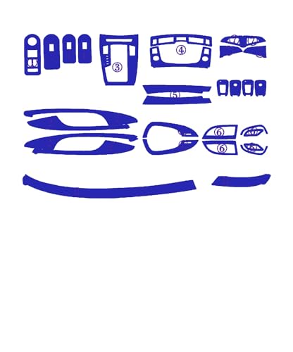 Autocollant moulage console centrale Buick Lacrosse carbone