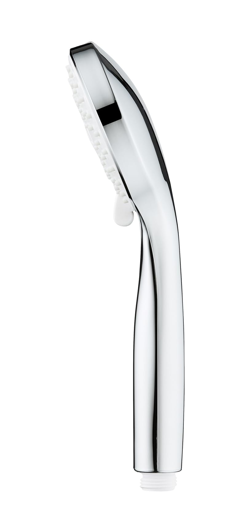 Allstar Soffione Doccia MOD. Uno Ø 9,5 cm 5 funzioni Universale per scaldabagni istantanei anticalcare Facile Pulizia plastica ABS Cromo Bianco
