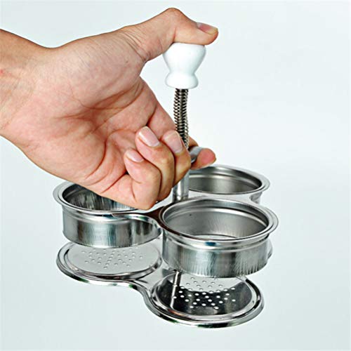 Bistonzon 2 peças para cozinhar ovos poché de aço inoxidável para cozinhar ovos (prata)