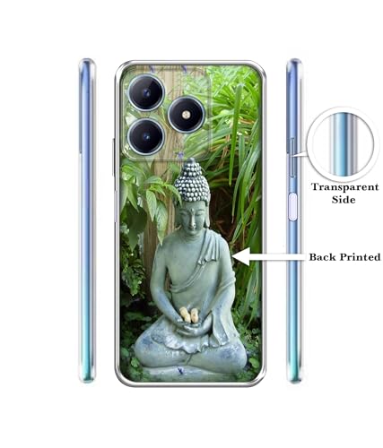 Image of Casotec Buddhism Design Printed Silicon Soft TPU Back Case Cover for Realme C63 4G / Narzo N63 4G