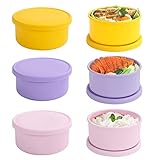 6 SET Pizza Dough Proofing Box, Bread Dough Container, 700ml Silicone Sourdough Starter Container...