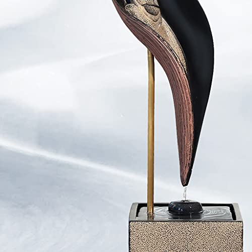 Fontaine de bureau et maison, objet déco intérieur avec écoulement d'eau - 7