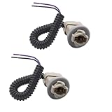 KIXILO License Plate Lights Socket Wiring Harness Plugs Compatible with Ford F150 F250 F350 F450 F550 Super Duty Ranger Explorer Bronco Excursion Expedition, 1999-2015 License Plate Lights, Pack of 2