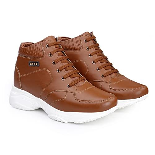 Image of YUVRATO BAXI 3 Inch Hidden Height Increasing Casual Outdoor Sneakers Boots.Height Elevator Boots