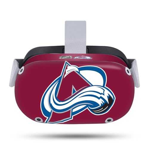 Head Case Designs Officially Licensed NHL Oversized Colorado Avalanche Vinyl Sticker Skin Decal Cover Compatible with Meta Quest 2