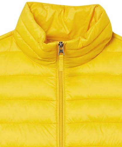 Amazon Essentials Damen Leichte wasserabweisende und packbare Steppweste, Gelb, XL