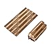 L LIKED 105 Pcs Striped Flat Coin Wrappers Half Dollars Rolls Only, Brown (105 Pcs - Half Dollars)