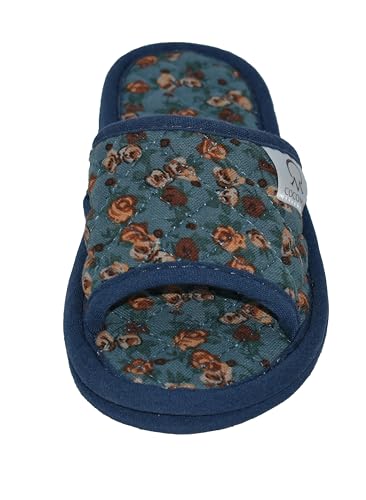 Image of Ultralight Soft Indoor Open Toe Cotton linen Slippers Absorb Sweat Cloth Bottom House Slippers