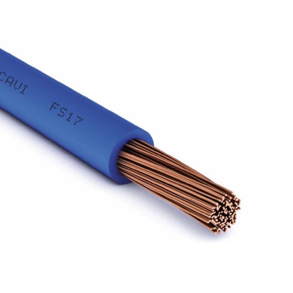 Cavo Filo Elettrico Metri 25 Unipolare Colorato FS17 Colorato Matassa Per Infilaggi ed Impianti Elettrici (Giallo/Verde, mmq. 6)