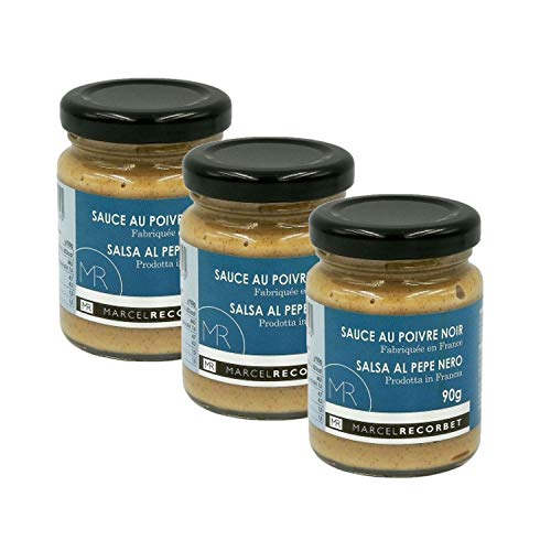 Lot 3x Sauce au poivre noir - fabriquée en France - MR - pot 90g Cover