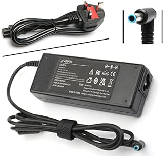 Laptop Charger Adapter for HP 250-G7 250-G6 G5 G4 350-G2 EliteBook ProBook G3 G4 G5 G6 G7 Series 430 440 450 455 470 640 645 655 with Blue Tip 4.5mm × 3.0mm 90W/65W/45W UK Power Supply Cord