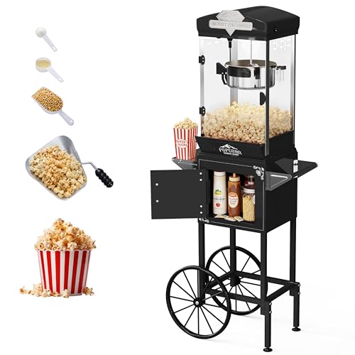 Vintage 10oz Popcorn Machine with Wheels