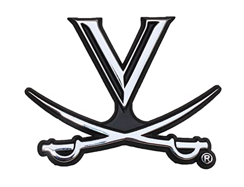 Image of Virginia UVA Cavaliers Metal Auto Emblem