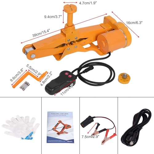 Cric électrique 12V compact et facile à transporter 3t