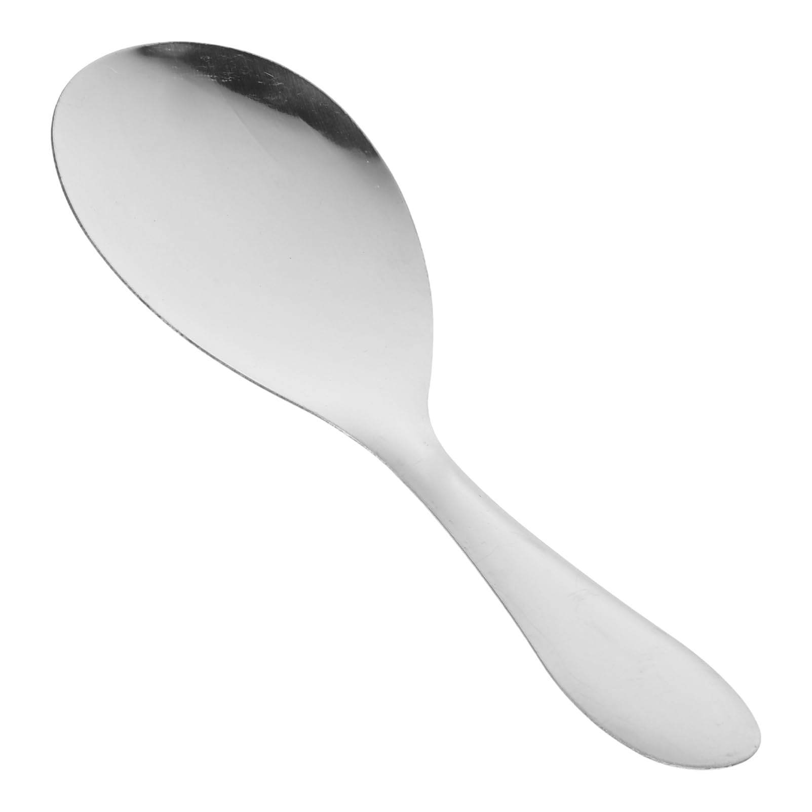 PRETYZOOM 2pcs Rice Paddle, Stainless Steel Rice Spoon, Rice Serving Scooper, Metal Rice Spatula, Soup Servers for Kitchen Mashed Potato Cooking Tool