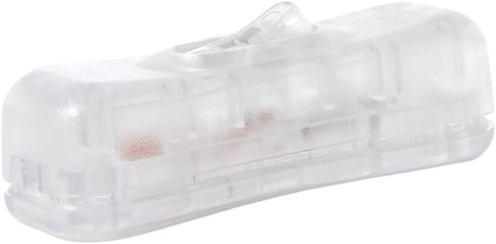 B&P Lamp® Clear in-Line Peanut-Shaped Toggle Switch