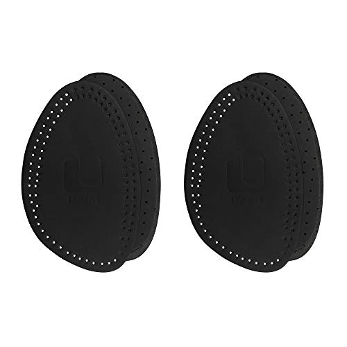 Lenzen 2 Pares Medias Plantillas I Almohadillas Delanteras I Beige o Negro I Piel de Oveja I Suelas para todo Tipo de Zapatos