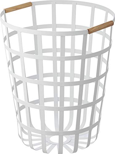 YAMAZAKI home Tosca Round Laundry Basket White