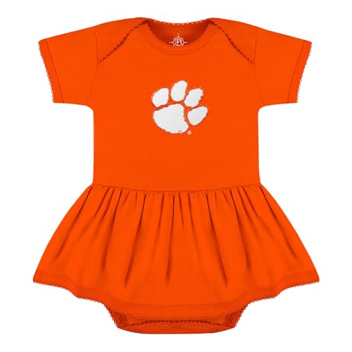Image of Creative Knitwear College Baby Picot Bodysuit Dress - Team Logo, Multiple Colors, for Baby Girls (0-24 Months)