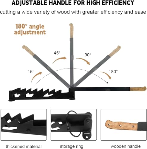 image for Vdsfand 3-in-1 Wall Mounted Kindling Splitter for Wood Portable Metal 