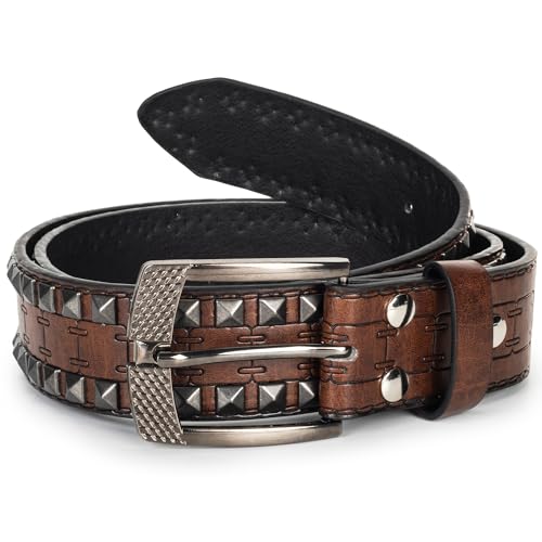 UTOWO Women Vintage-Western-Belt Floral-Engraved-Buckle Cowgirl-Belt PU-Leather-Strap Removable-Buckle Cowboy-Belts 29"-38"2