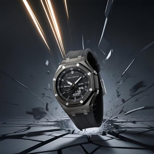 Carlington Velocity Series Analog-Digital Sports Watch Black - Image 4