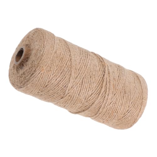 Angoily 1 Roll Natural Jute Twine Craft String for DIY Projects Gardening Wrapping Holiday Decor and Wedding Decoration Strong and Flexible Bundling Material