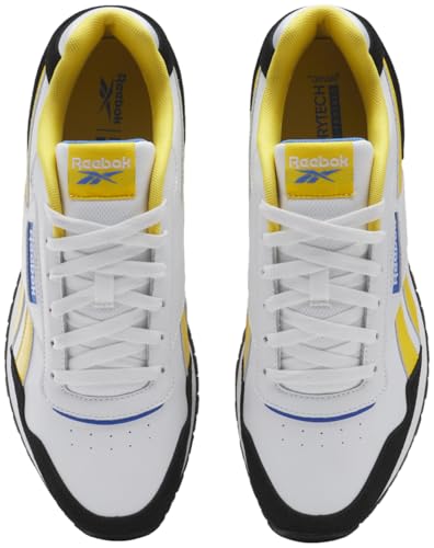 Reebok Unisex Glide Sneaker, White/Classic Yellow/Vector Red, 11.5 US Men4