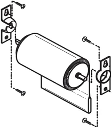 Miniatura 5 de BOOHAO Soportes de montaje de repuesto de 0150in kit de reparación de persianas enrollables soportes de persiana de ventana accesorios para