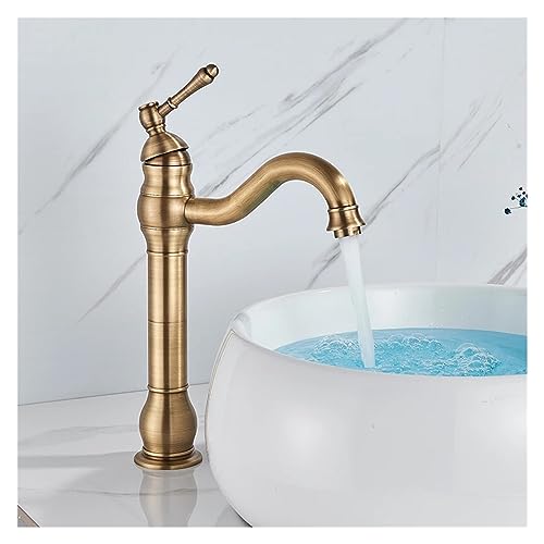 Mitigeur de lavabo en laiton antique premium pour vasque - 5