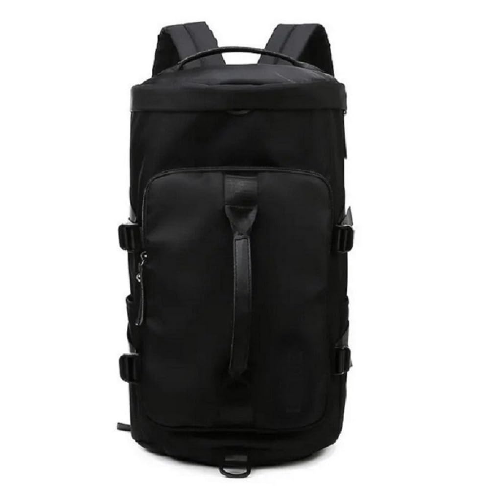 Multipurpose Black Handbag for Women & Men | Water Resistant Shoulder Bag with Shoe Pocket, Travel Sling Backpack & Crossbody-image-40