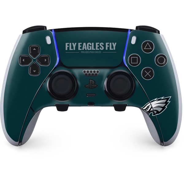 Skinit Decal Gaming Skin Compatible with PS5 DualSense Edge Pro Controller - Officially Licensed NFL Philadelphia Eagles Team Motto Design