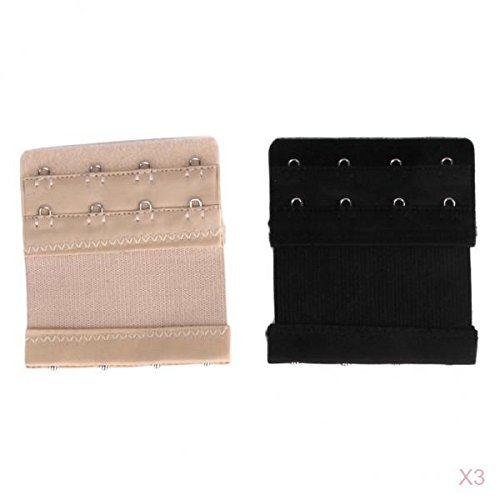 3/4 Hooks Bra Extender Strap Replacement Underwear 6pcs 4Hook Black|Clothing Shoes & Accessories | Womens Clothing |Sleep | Sleepwear & Robes-image-35