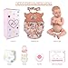 Aori Lifelike Reborn Baby Dolls - Realistic 20-Inch Newborn Real Life Baby Girl Doll with Poseable Limbs and Feeding Kit, Set for Kids 3+