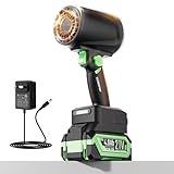 Soffiatore a Batteria Con Motore Brushless: 200km/h Soffiatore per Foglie Con Batteria 4000mAh,spinta fino a 1300G,45000rmp Motore brushless ad alta velocità,Adatto per la Manutenzione