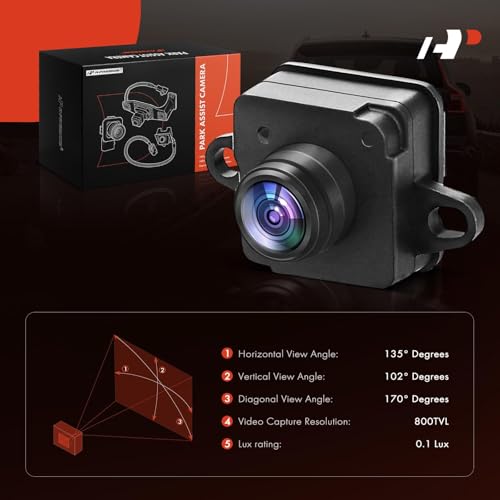 Image of A-Premium Park Assist Camera Rear View Backup Reverse Camera Compatible with Select Jeep Models - 2014 2015 2016 2017 2018 KL Series Cherokee - Replace# 56038991AK