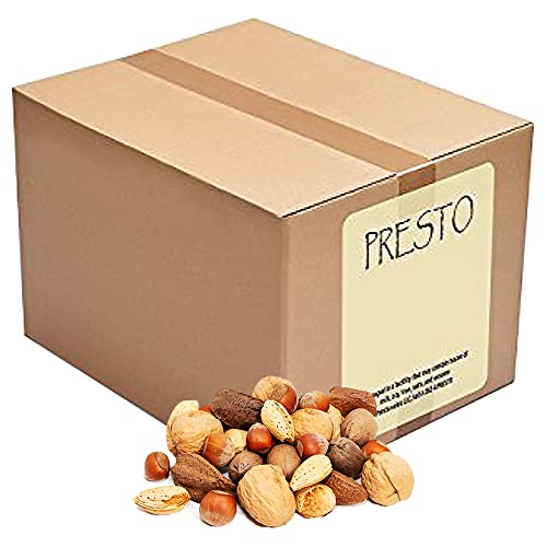 Presto Sales Mixed Nuts In Shell 160 Oz | "Fancy", Brazil Nuts, Hazelnuts, Walnuts, Almonds And Pecan | Raw, Fresh, High Protein, All Natural Nuts Mix | Packed In 10 Lbs Box #TOP7